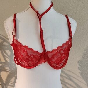 2pc Set Red Bra with Thong